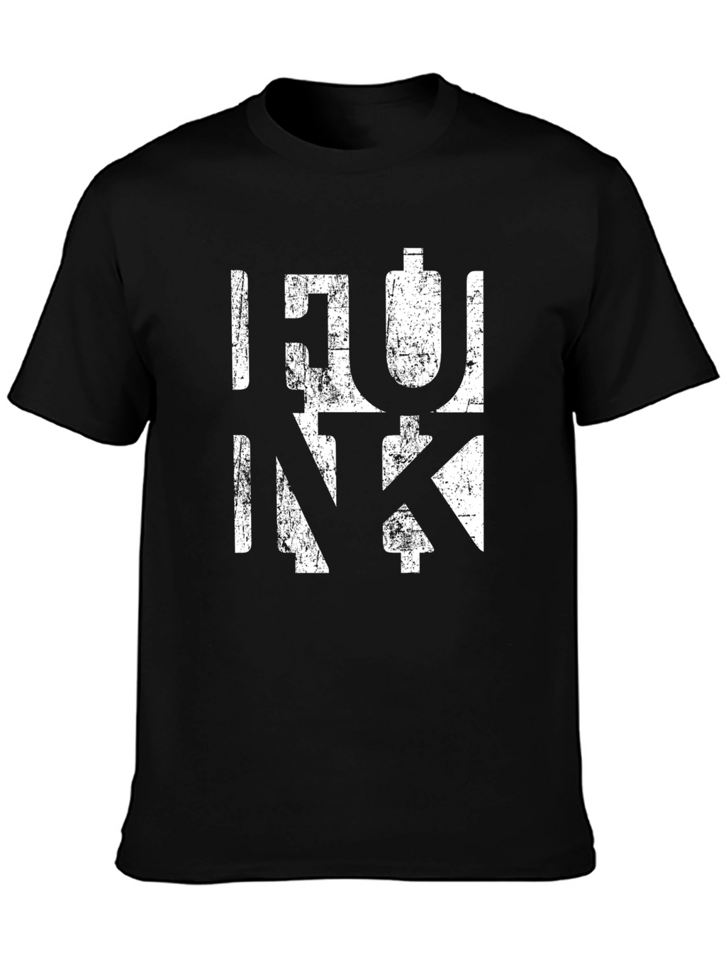 Retro Funk Graphic Print Black T-Shirt