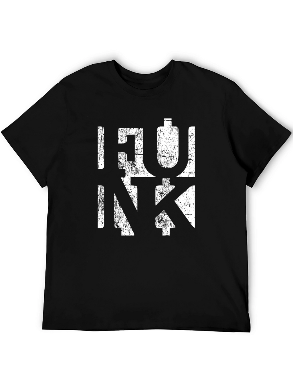 Retro Funk Graphic Print Black T-Shirt