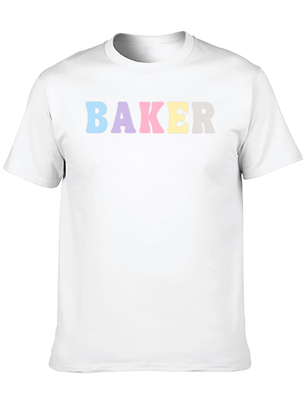 Pastel Baker T-Shirt - Black Cotton Crew Neck