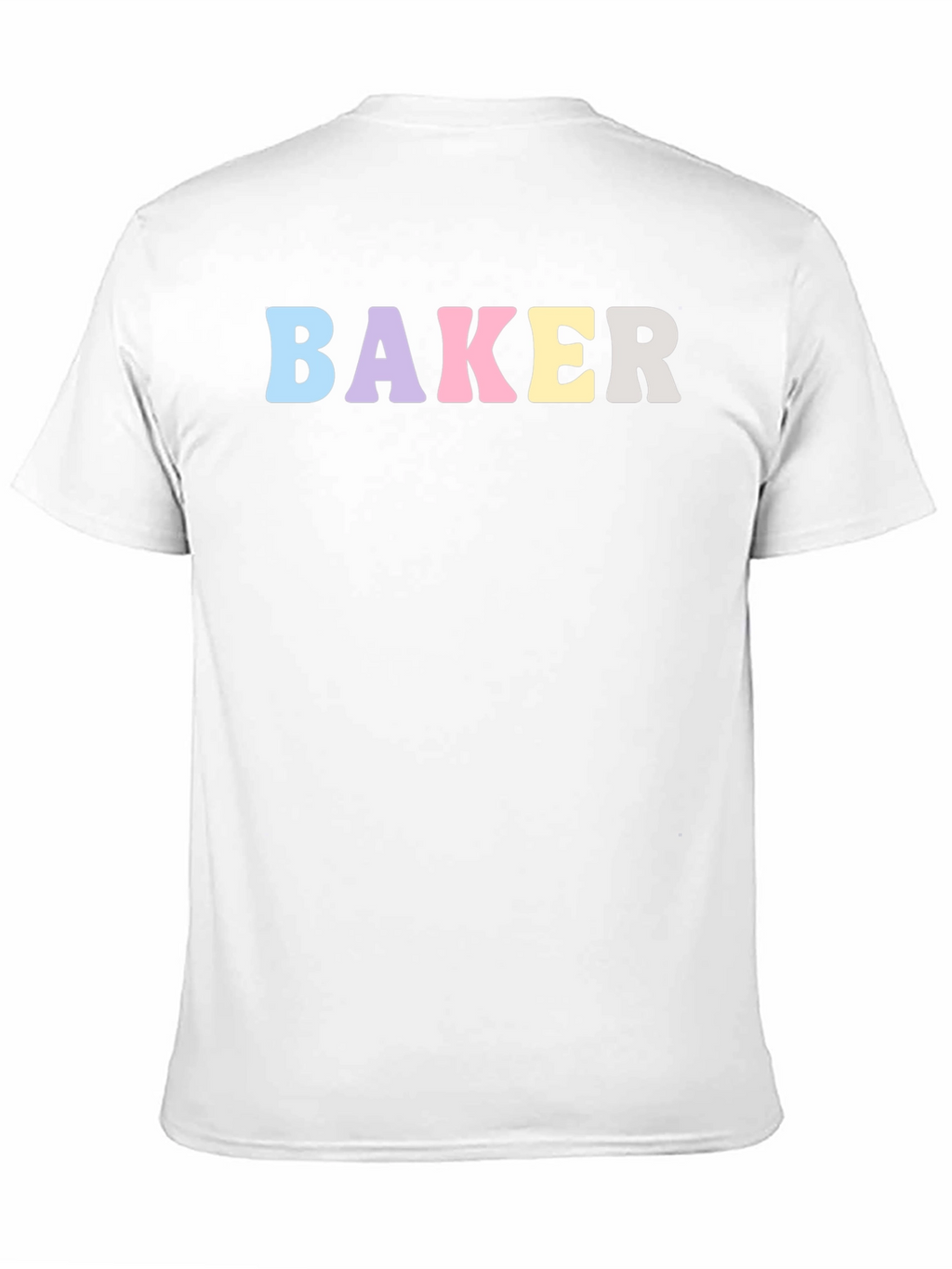 Pastel Baker T-Shirt - Black Cotton Crew Neck