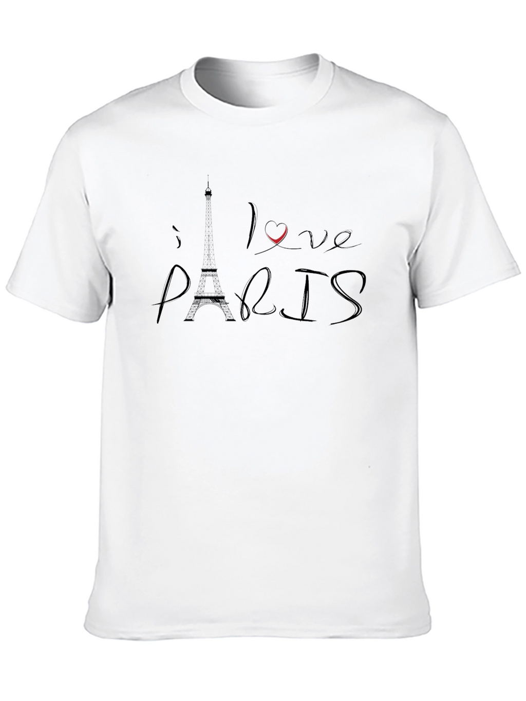 I Love Paris Black Graphic Tee