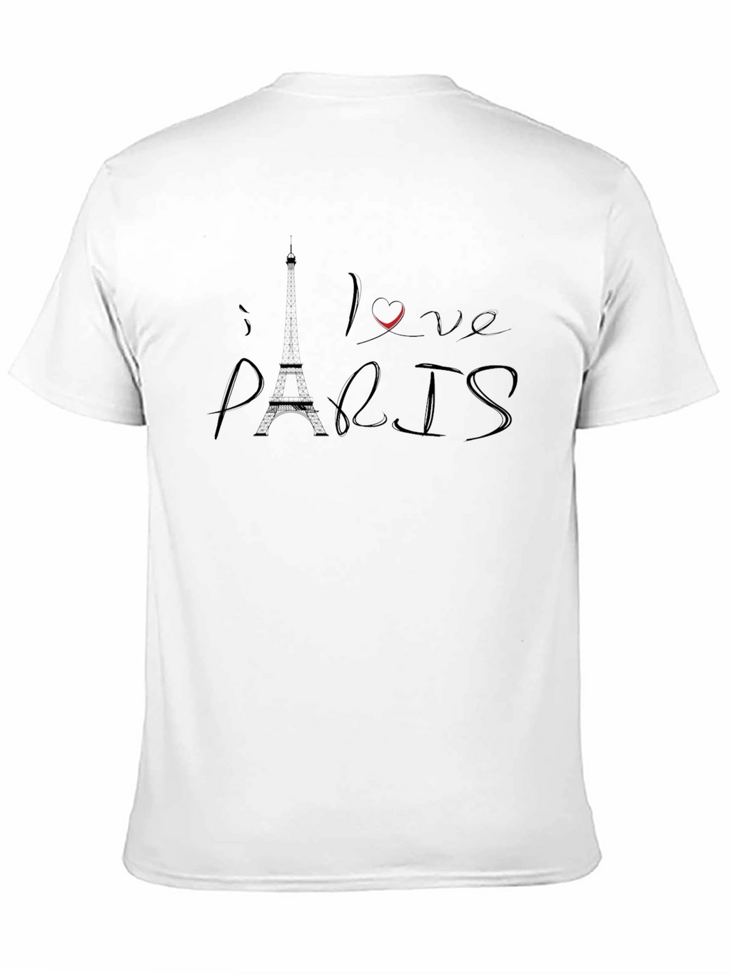 I Love Paris Black Graphic Tee
