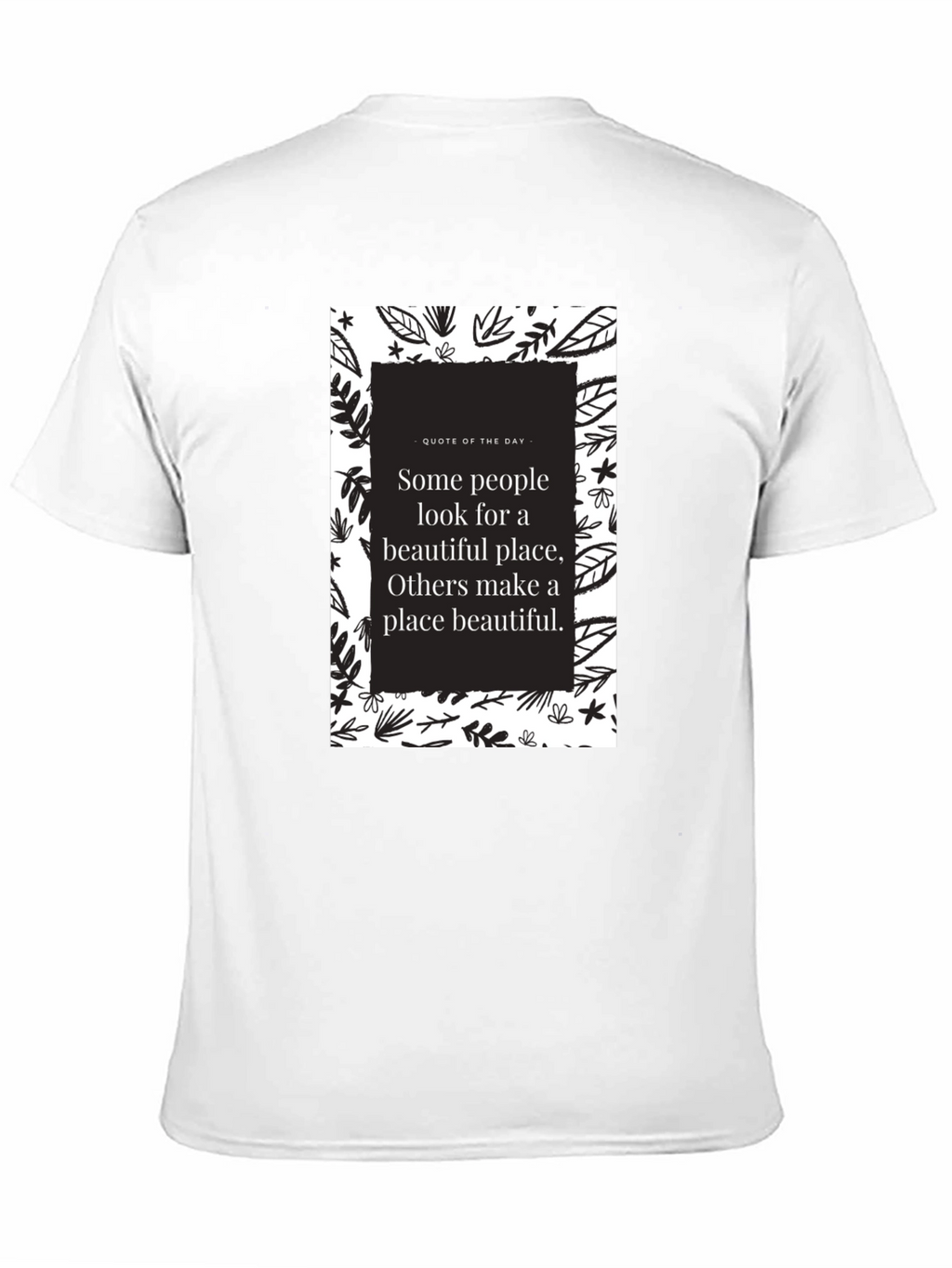 Motivational Quote Graphic T-Shirt - Black