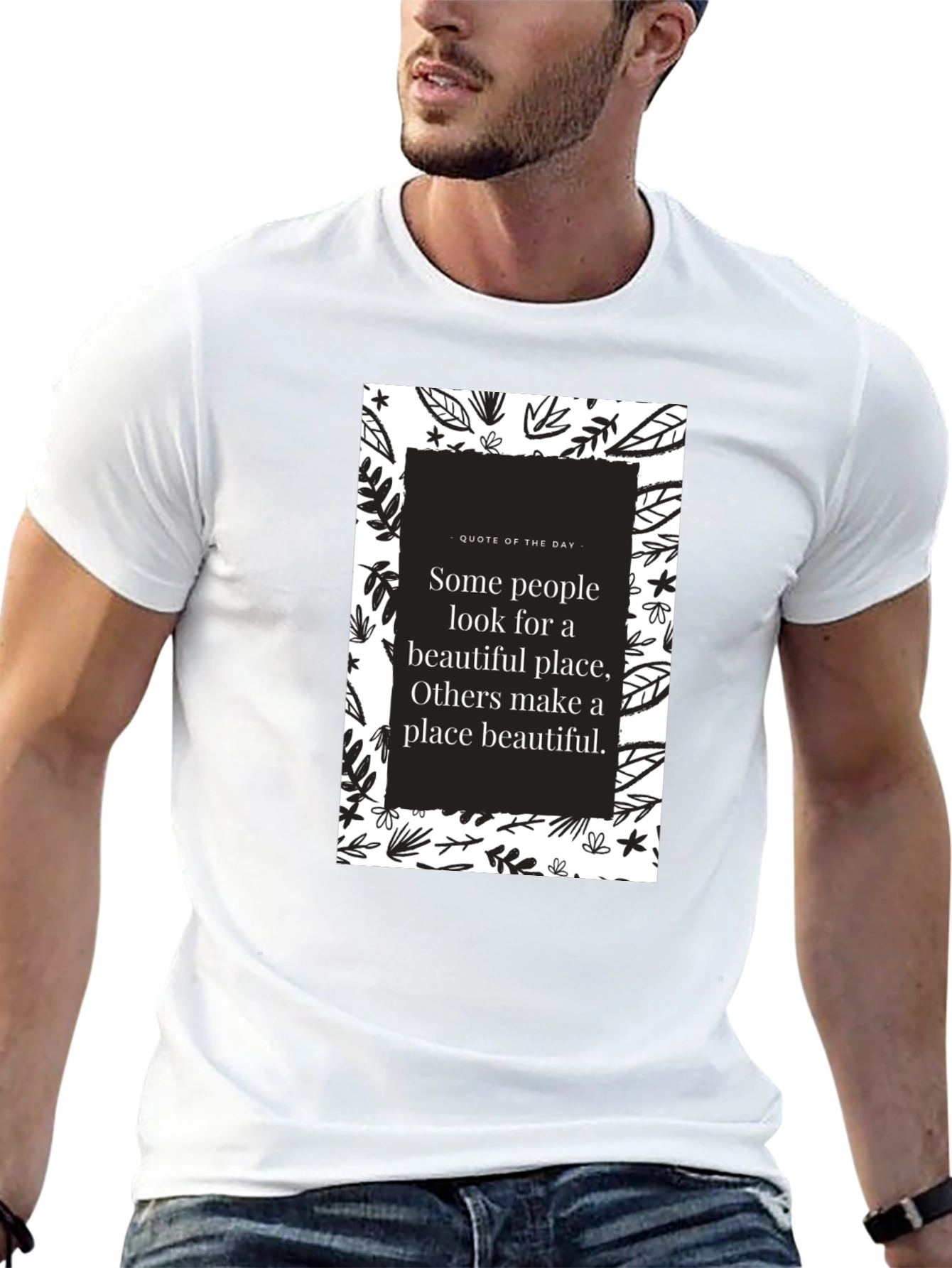 Motivational Quote Graphic T-Shirt - Black