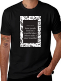 Motivational Quote Graphic T-Shirt - Black