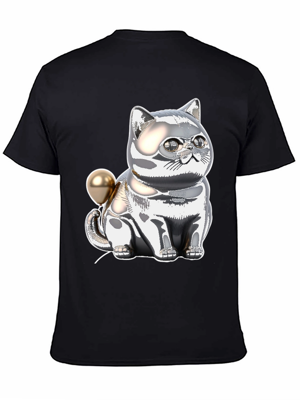 Chrome Cat Balloon T-Shirt