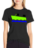 Boat Graphic T-Shirt - Fun & Unique Design