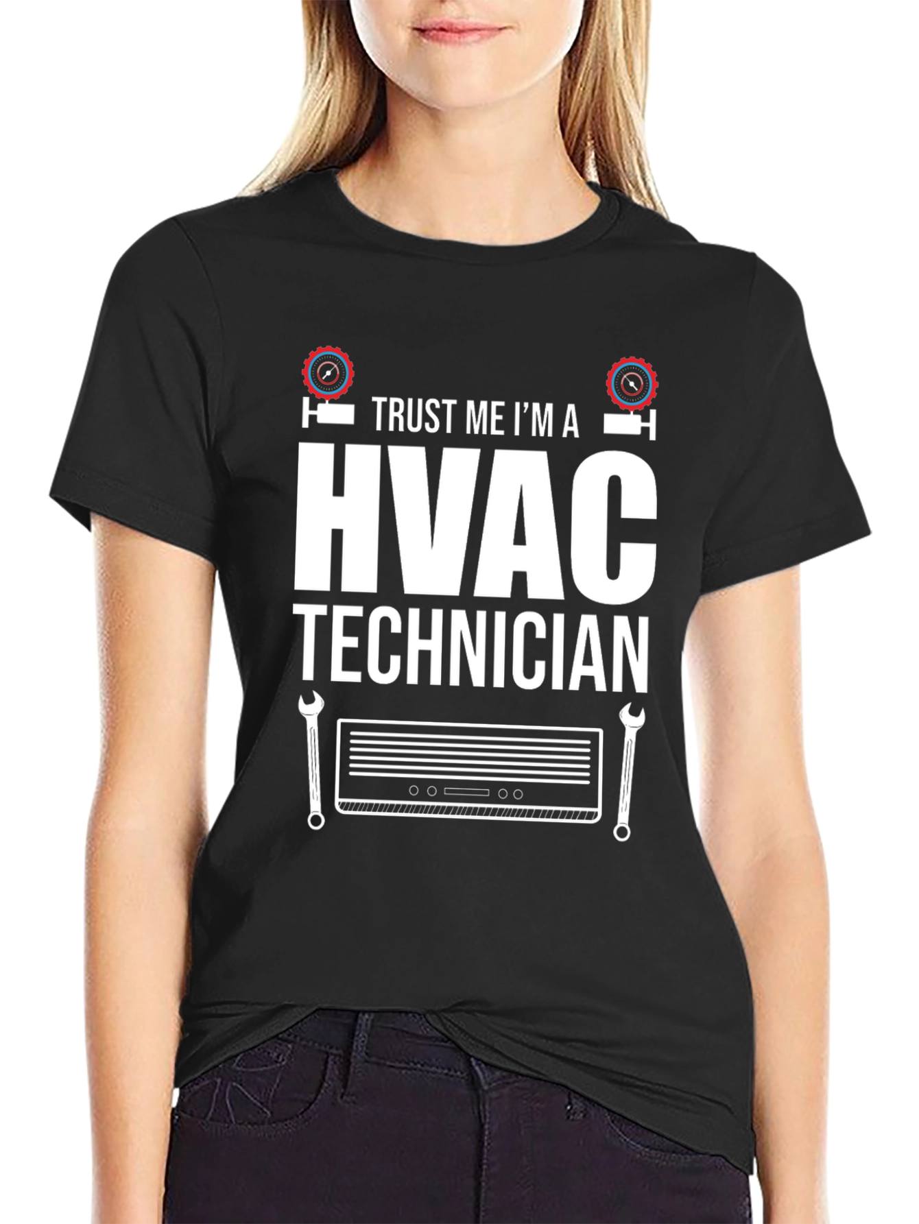 HVAC Technician T-Shirt - Trust Me Im an Expert!