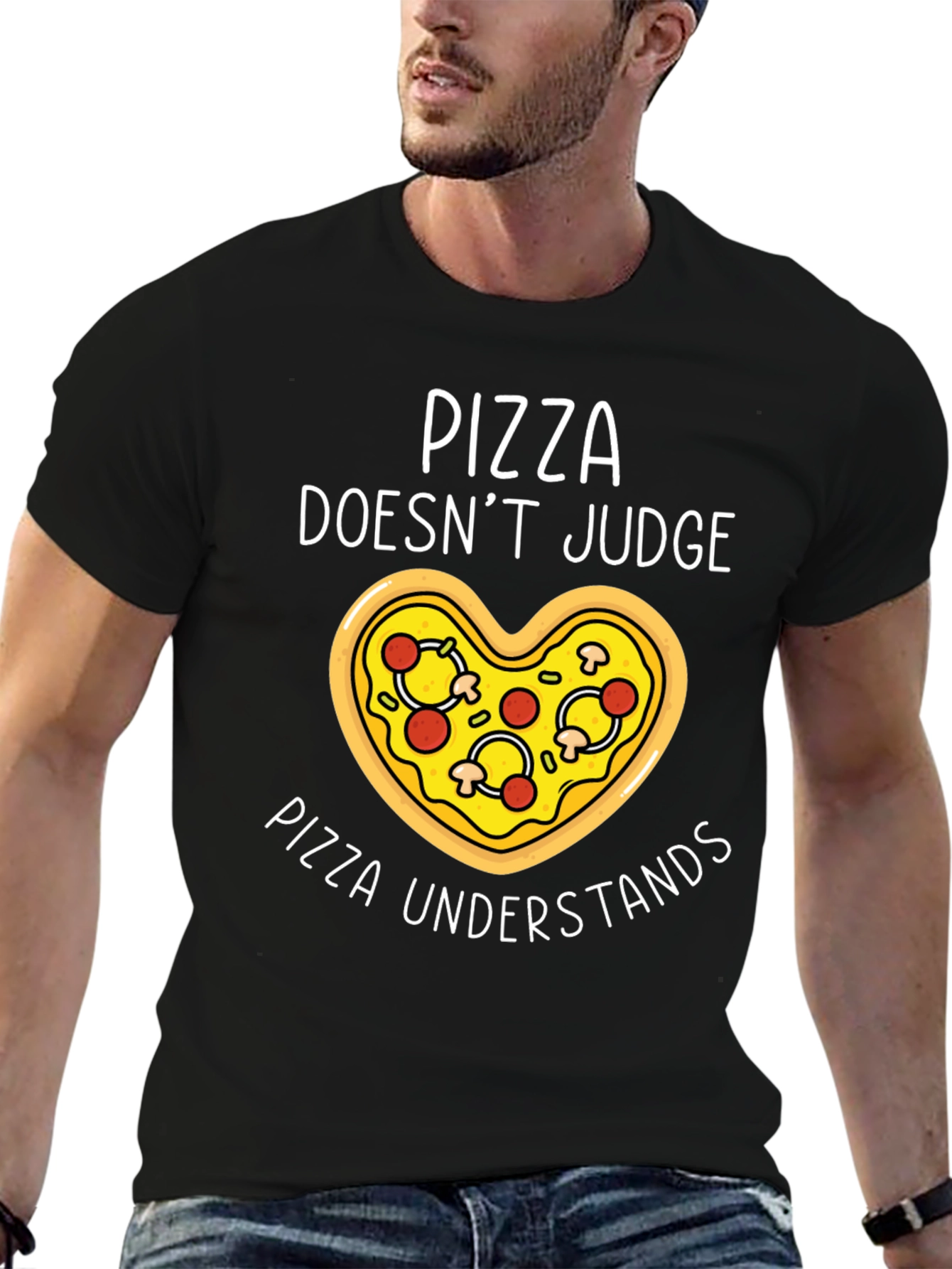 Pizza Lover T-Shirt - Pizza Doesnt Judge Pizza Understands