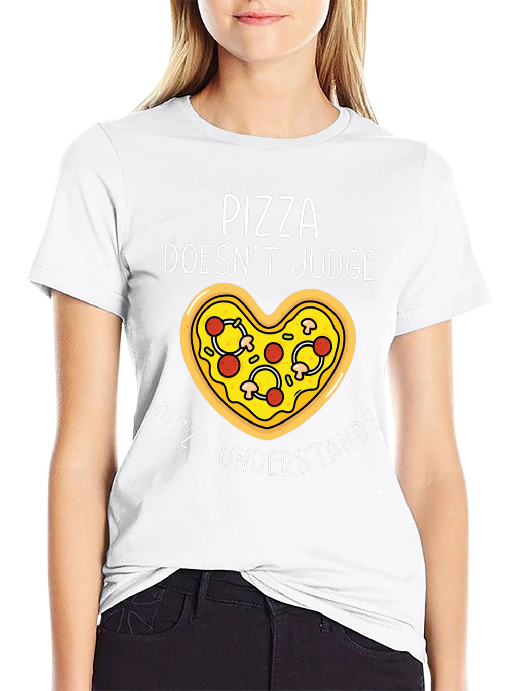 Pizza Lover T-Shirt - Pizza Doesnt Judge Pizza Understands
