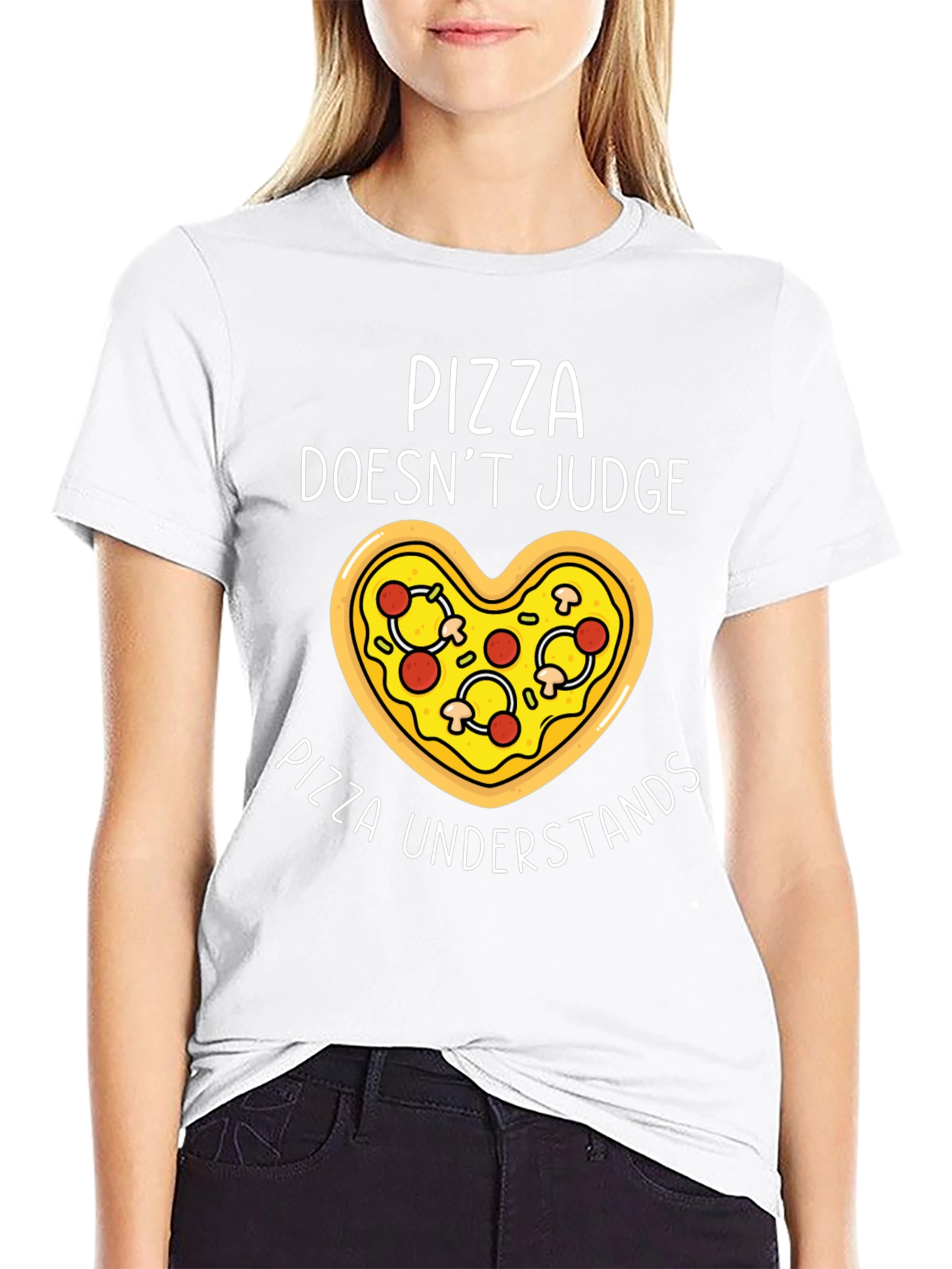 Pizza Lover T-Shirt - Pizza Doesnt Judge Pizza Understands