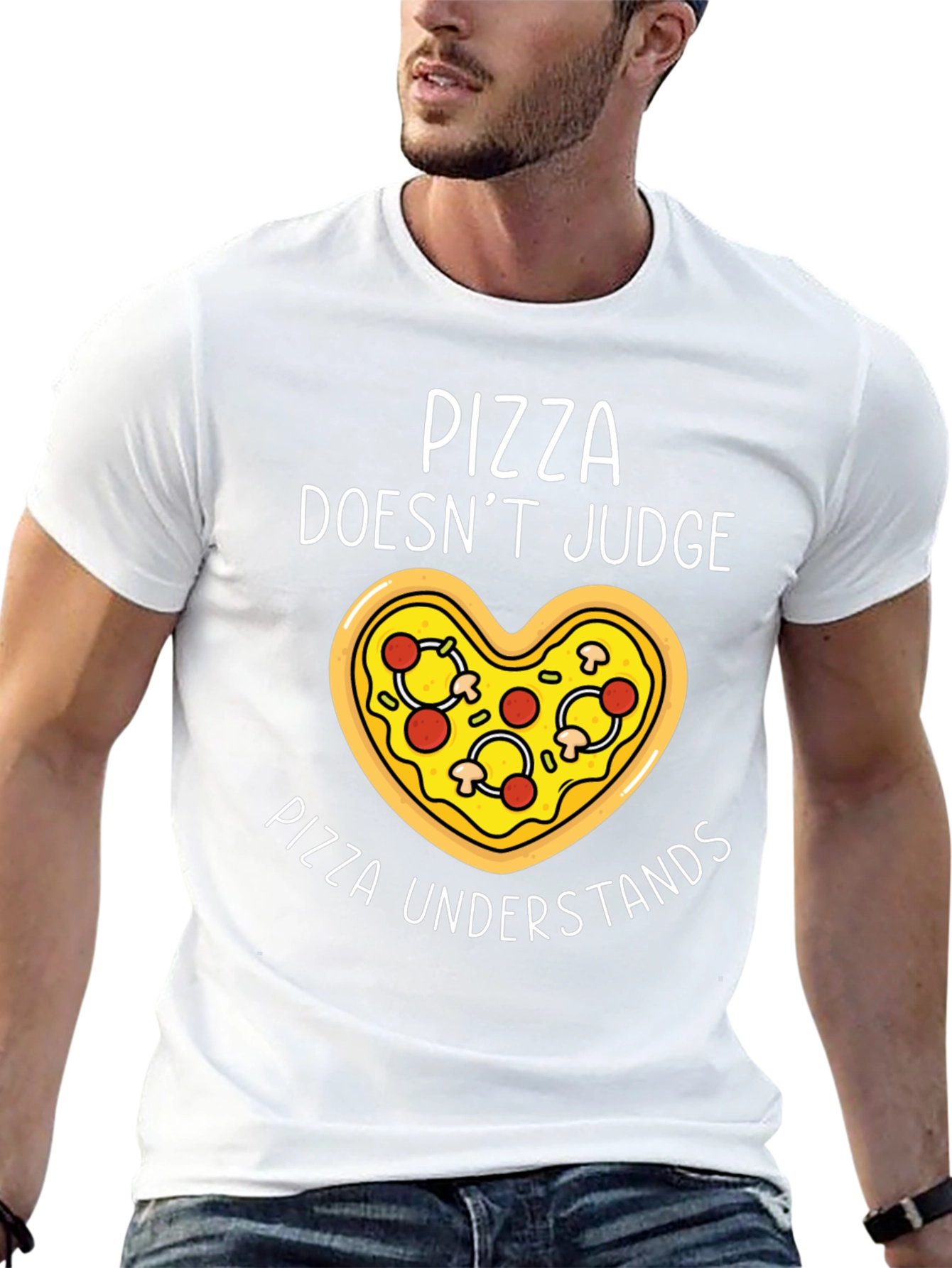 Pizza Lover T-Shirt - Pizza Doesnt Judge Pizza Understands