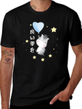 Zebra Good Dreams Graphic Black T-Shirt