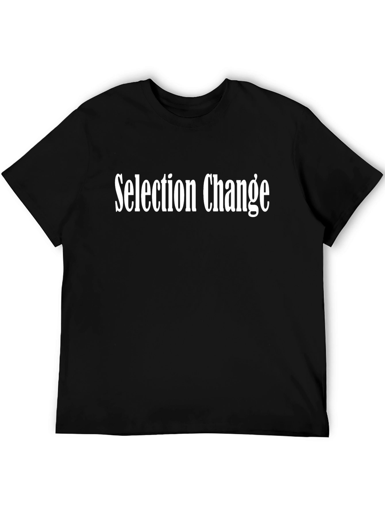 Selection Change Black Graphic Tee