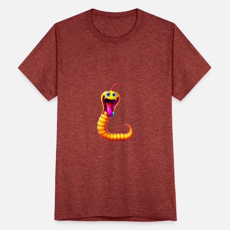 A Cartoonish Worm in a Playful Pose
