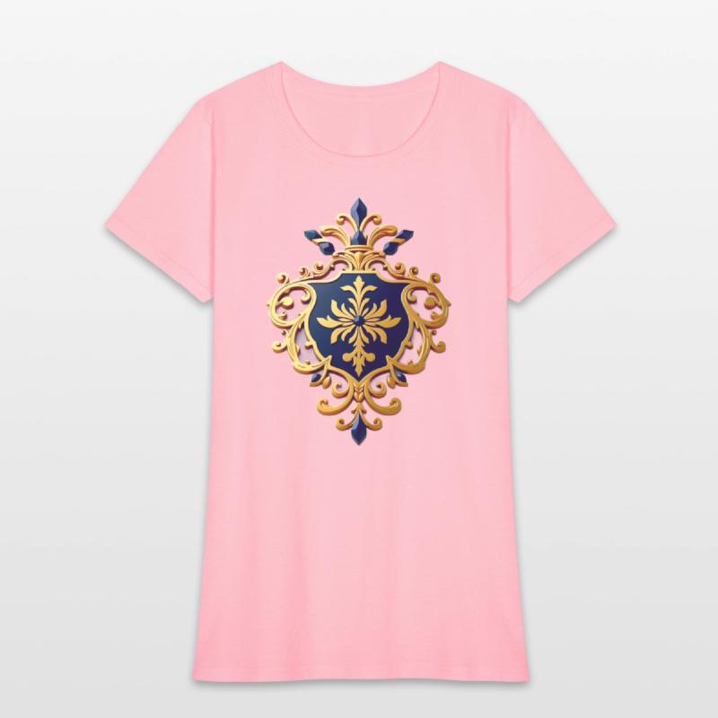 A premium abstract crest like symbol gold fili.