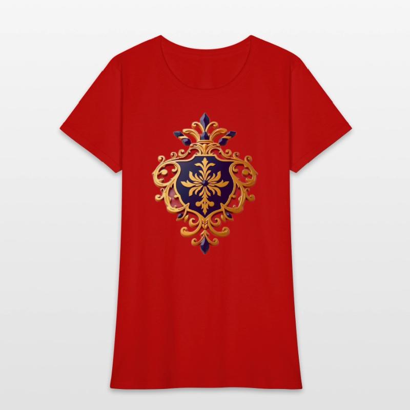 A premium abstract crest like symbol gold fili.