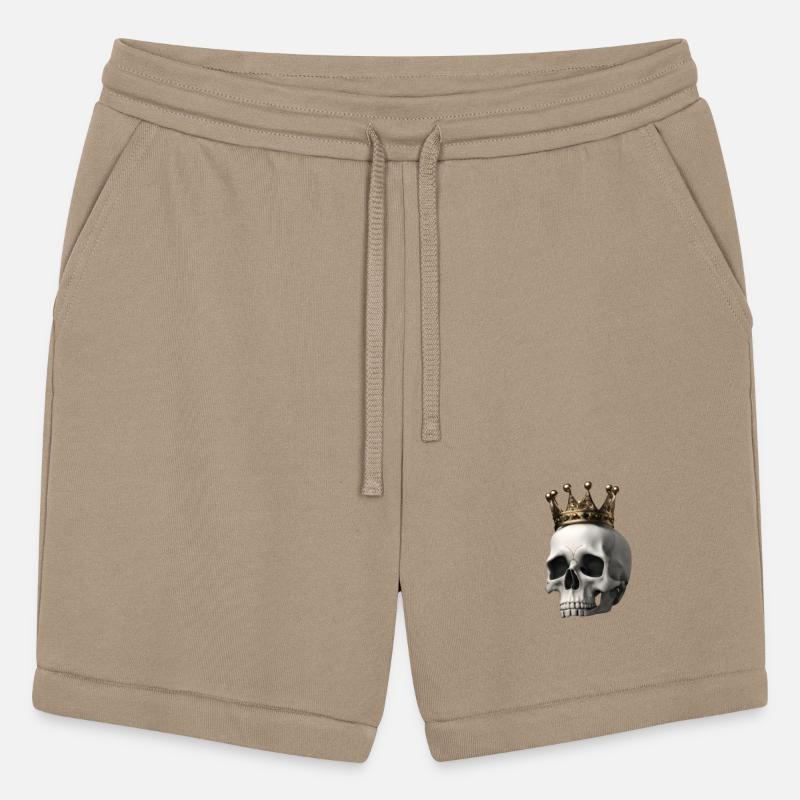 A skull adorned with a comical crown