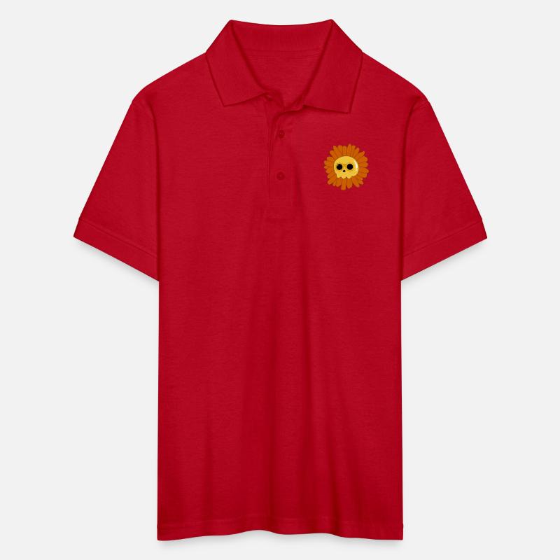 a skull in the middle of a sunflower With sunglass