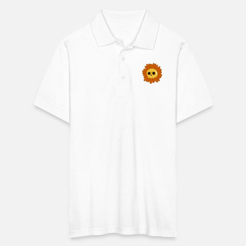 a skull in the middle of a sunflower With sunglass