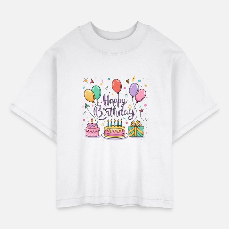 a vector illustration for a "Happy Birthday" greet