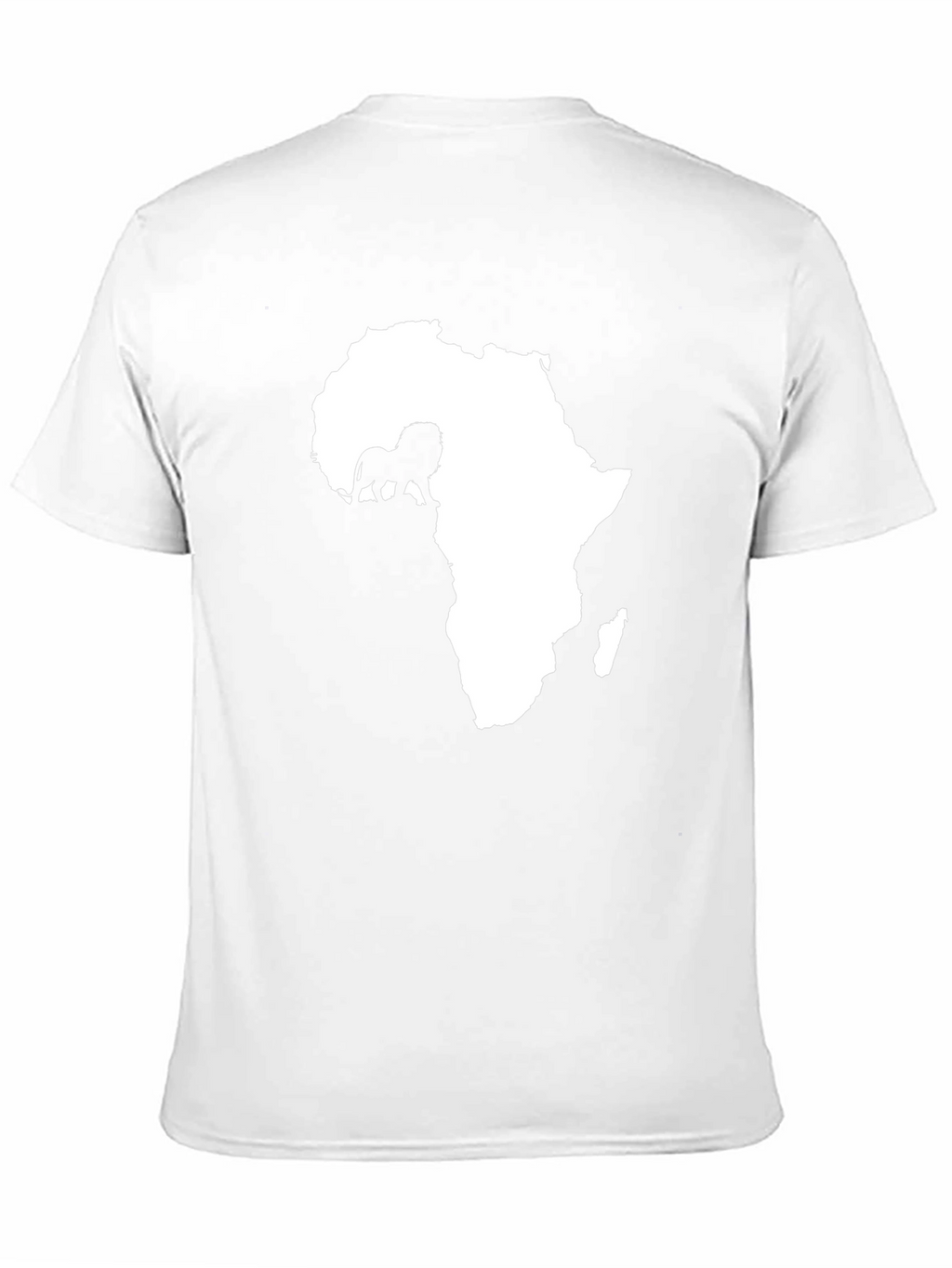 Africa Lion Graphic Tee - Black Cotton T-Shirt