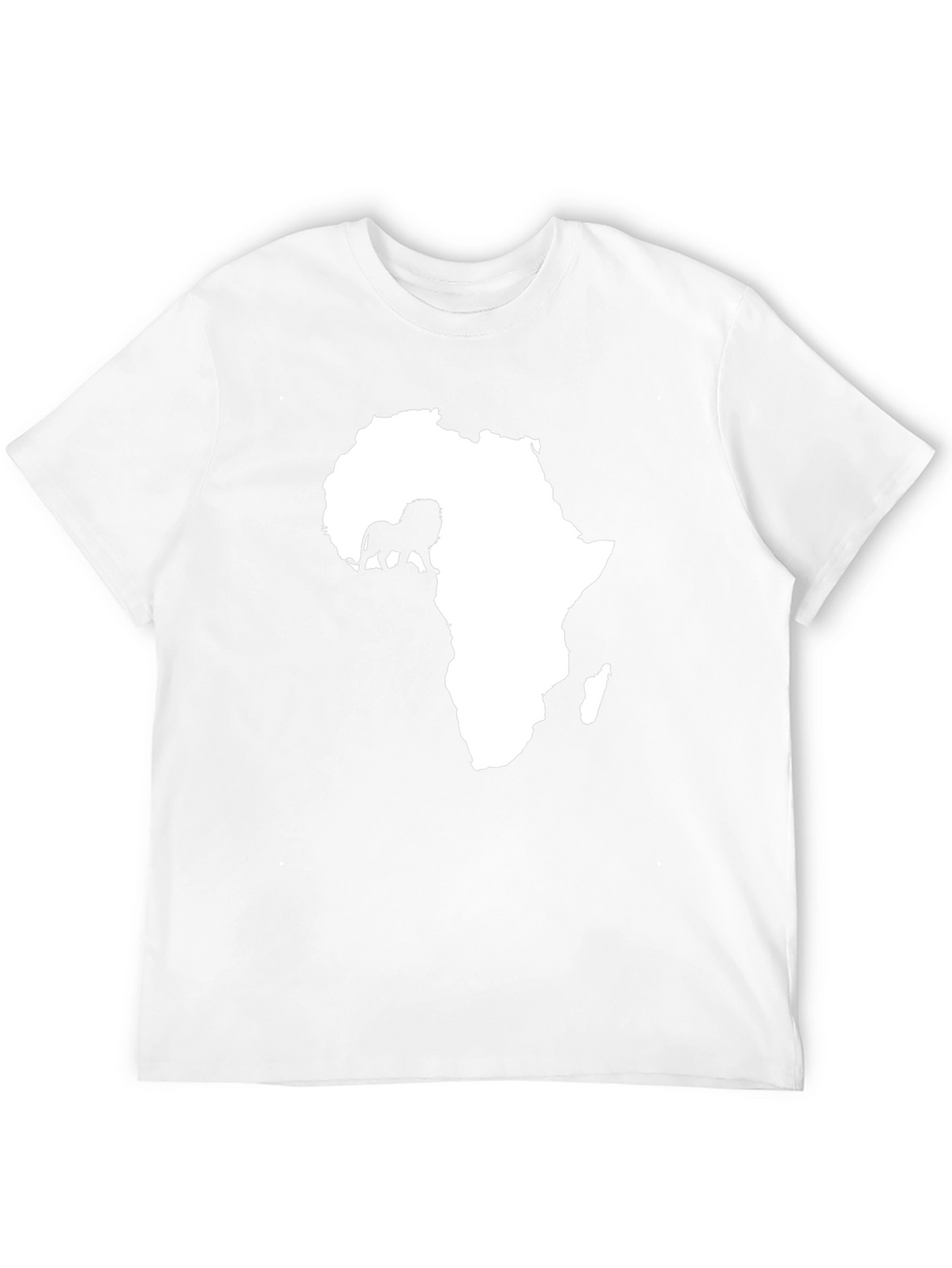 Africa Lion Graphic Tee - Black Cotton T-Shirt
