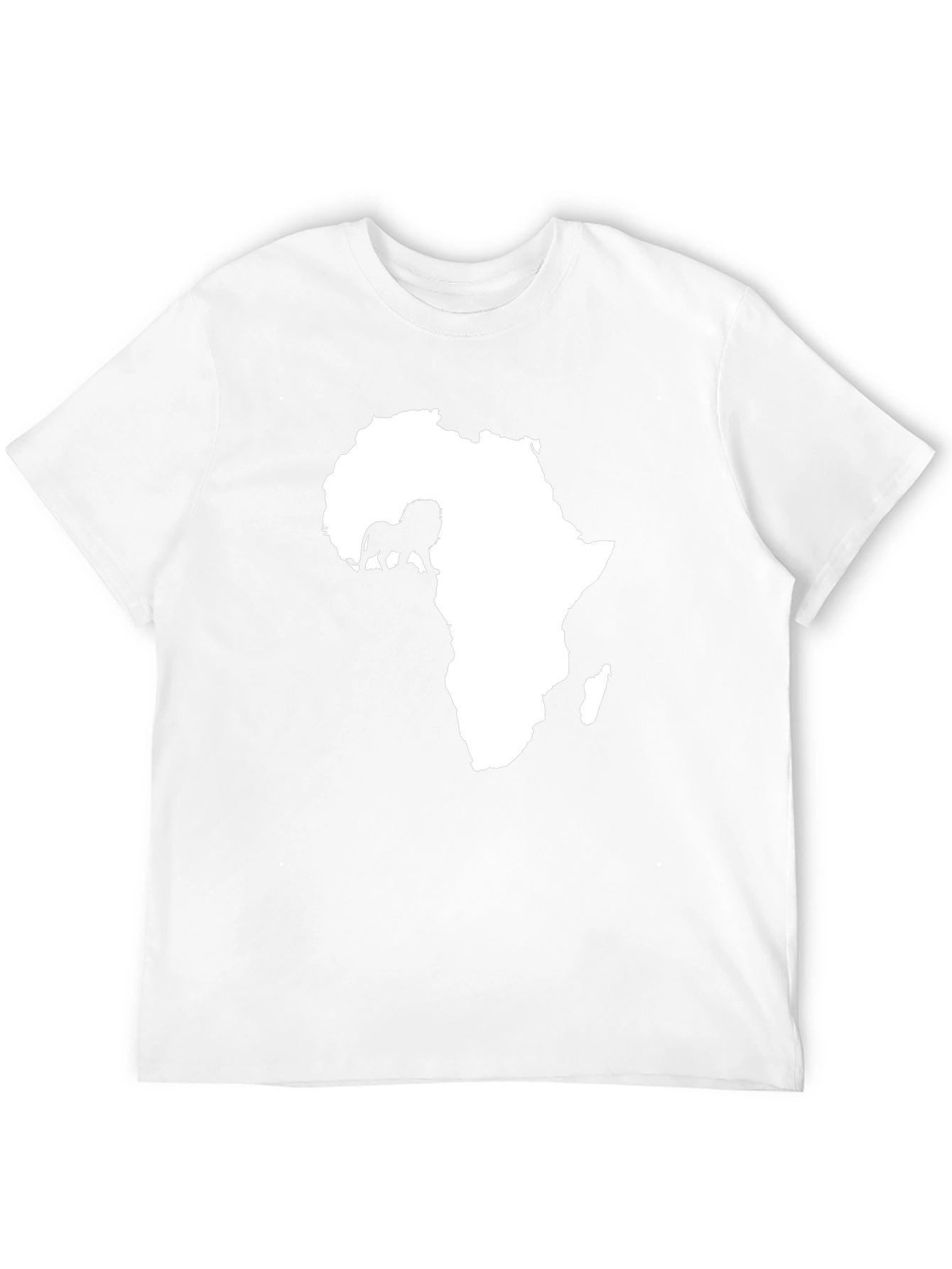 Africa Lion Graphic Tee - Black Cotton T-Shirt