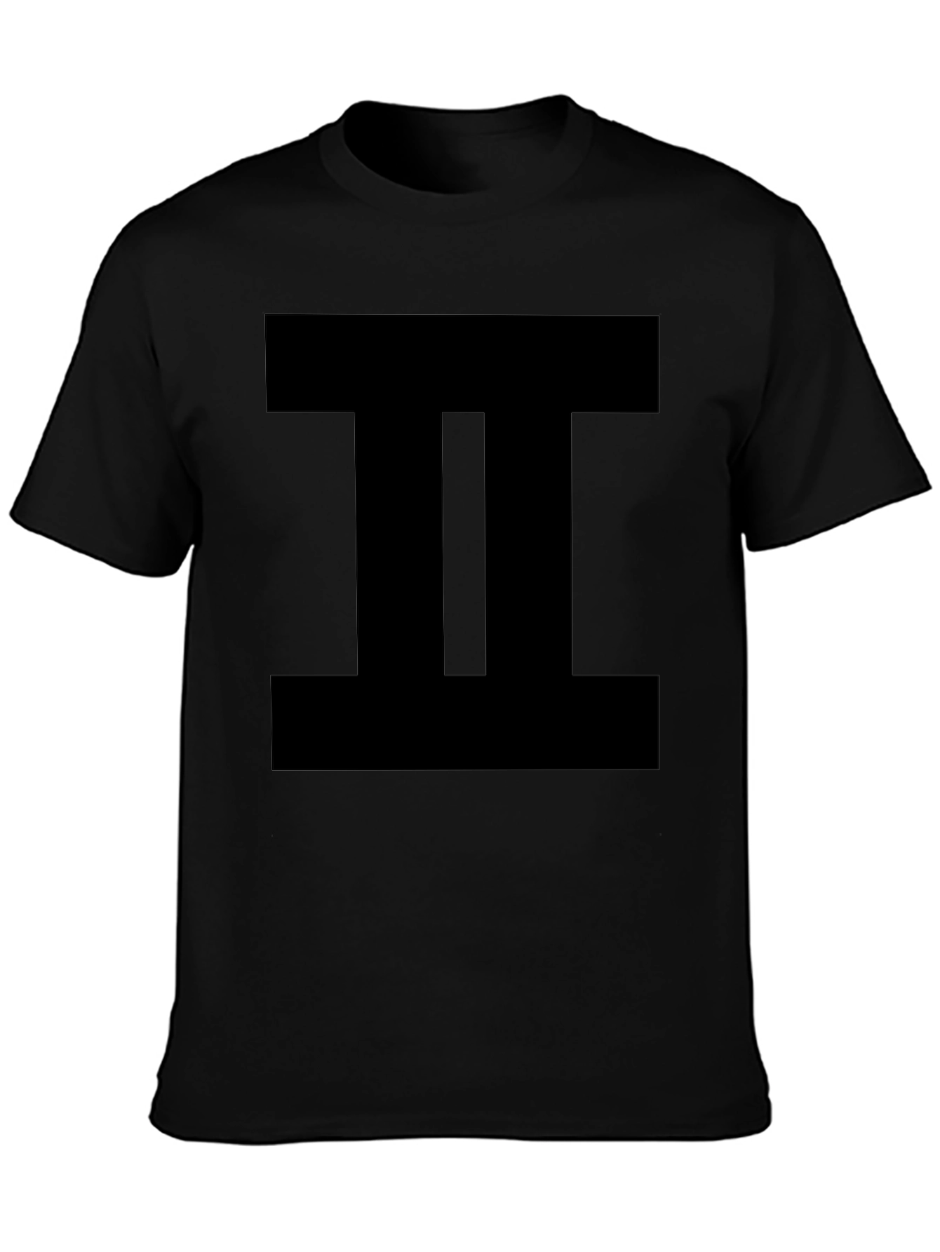 Bold Graphic Tee - Striking Gemini Symbol Shirt