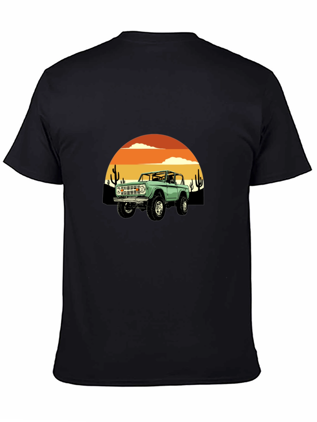Retro Bronco Desert Sunset Graphic Tee