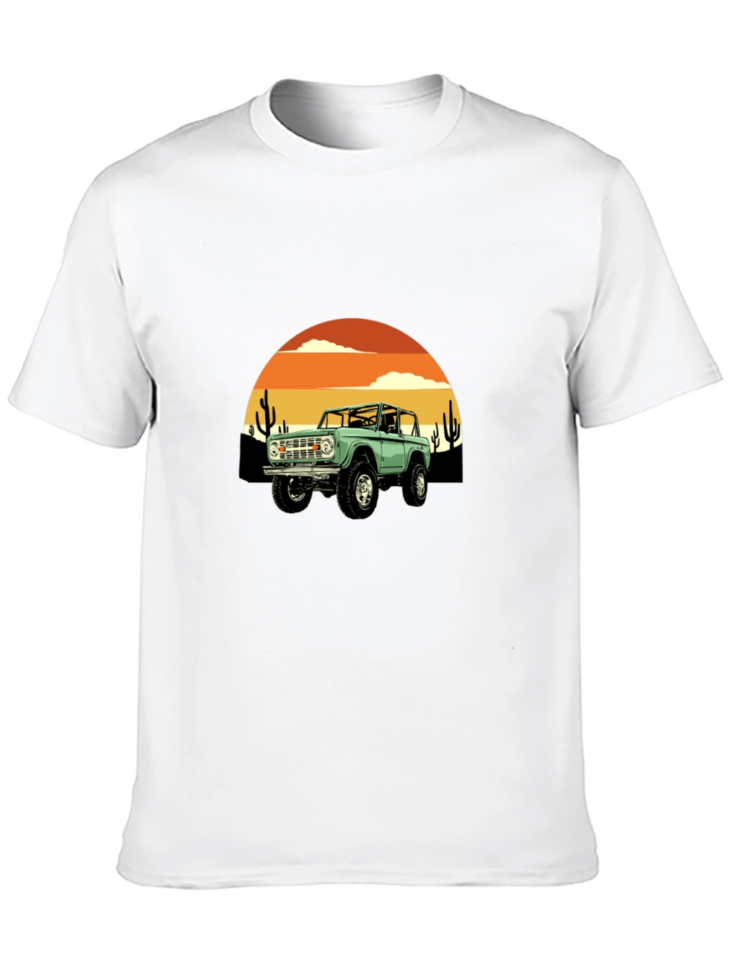 Retro Bronco Desert Sunset Graphic Tee