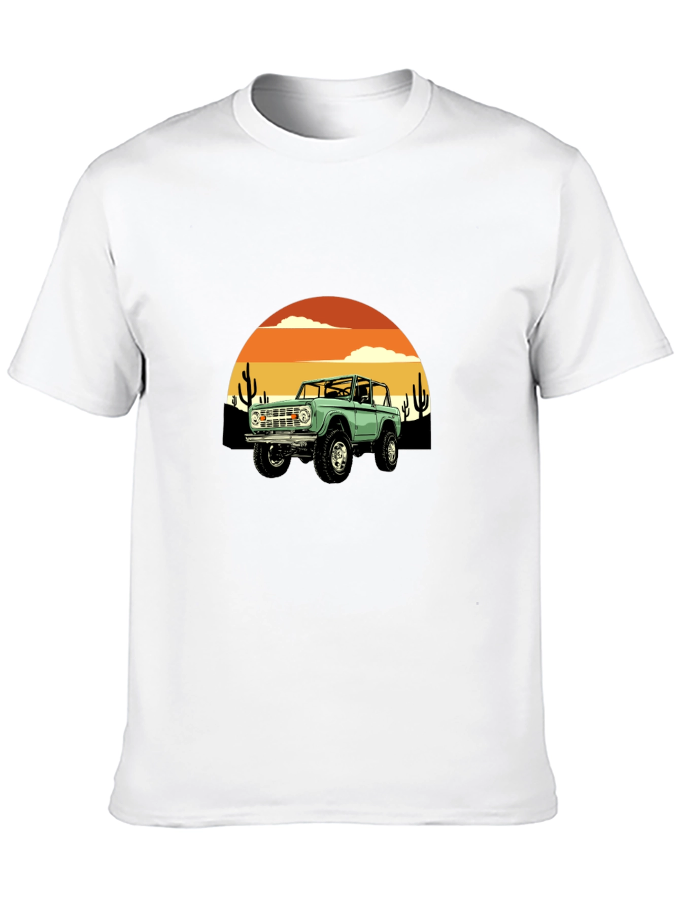 Retro Bronco Desert Sunset Graphic Tee