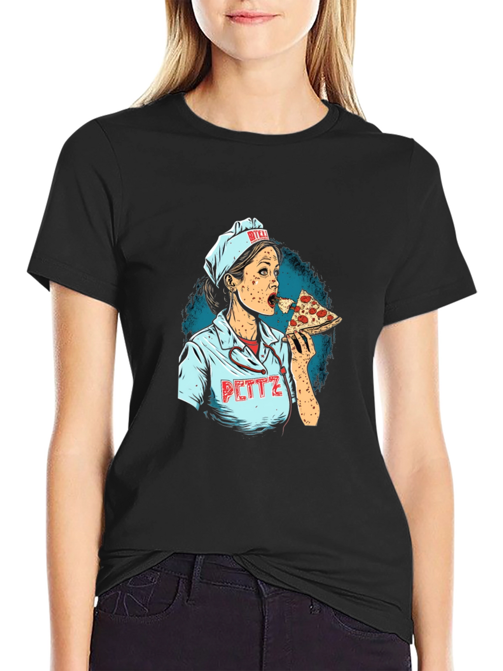 Pizza Nurse Graphic T-Shirt