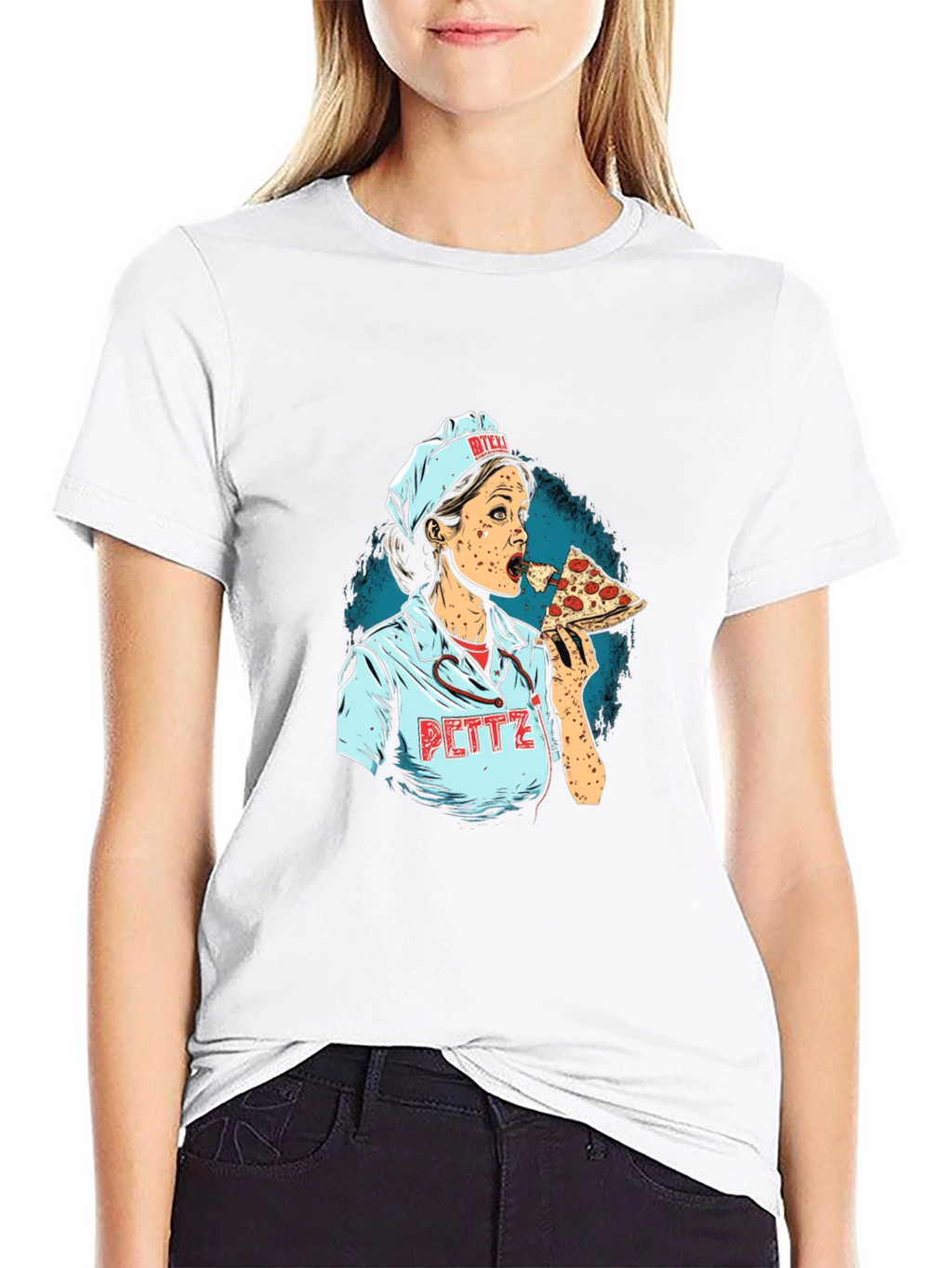 Pizza Nurse Graphic T-Shirt