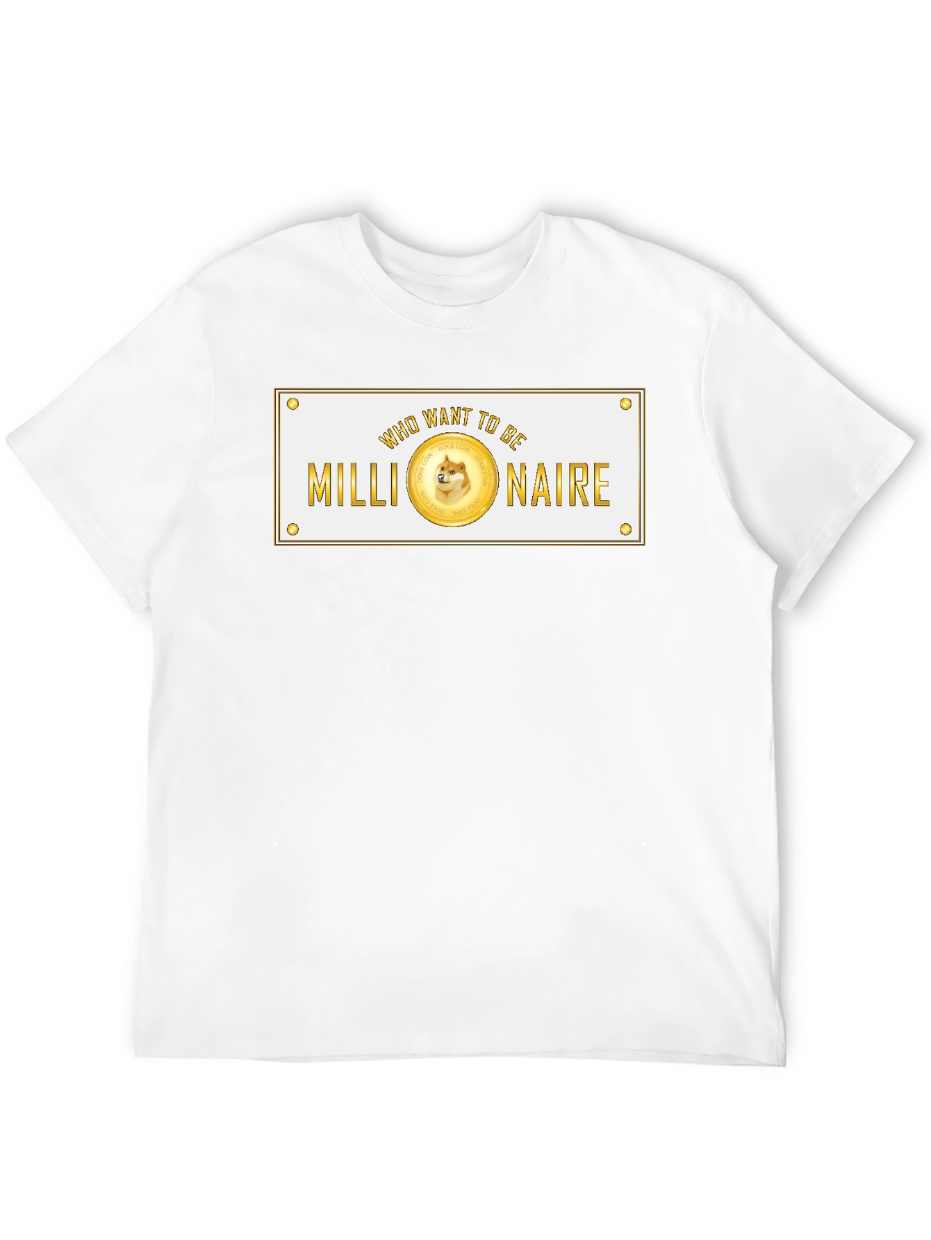 Dogecoin Millionaire Black T-Shirt Crypto Style