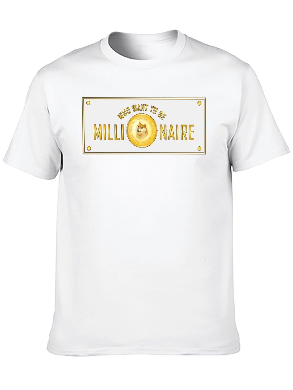 Dogecoin Millionaire Black T-Shirt Crypto Style