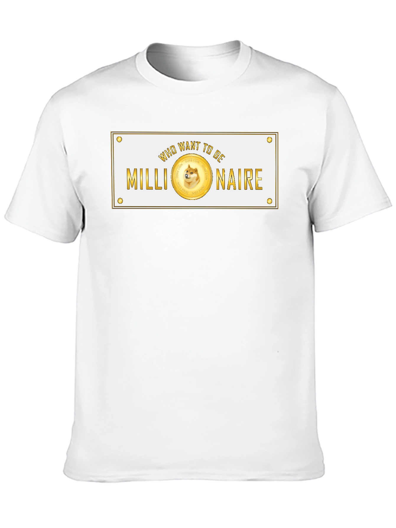 Dogecoin Millionaire Black T-Shirt Crypto Style