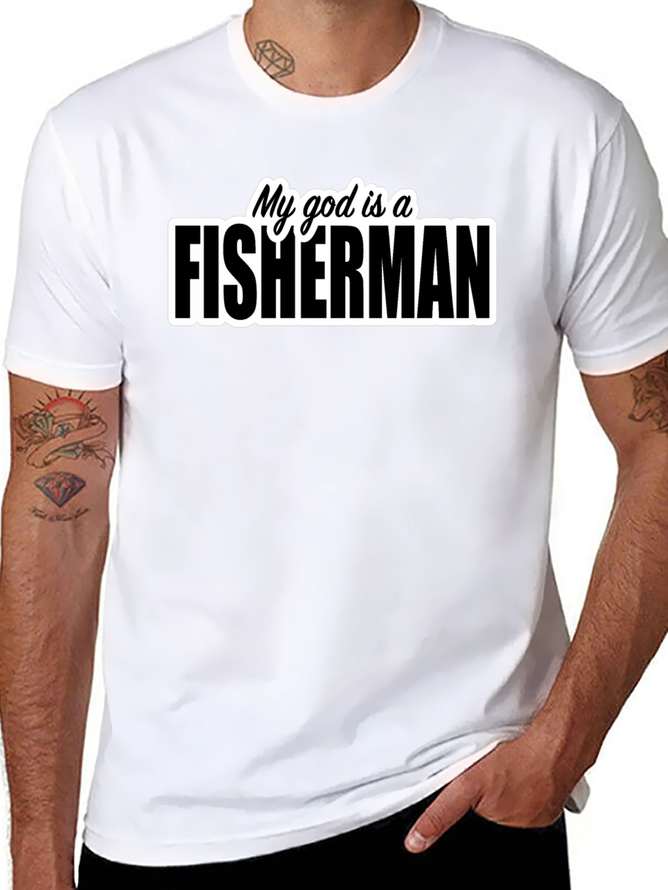 My God is a Fisherman Graphic T-Shirt