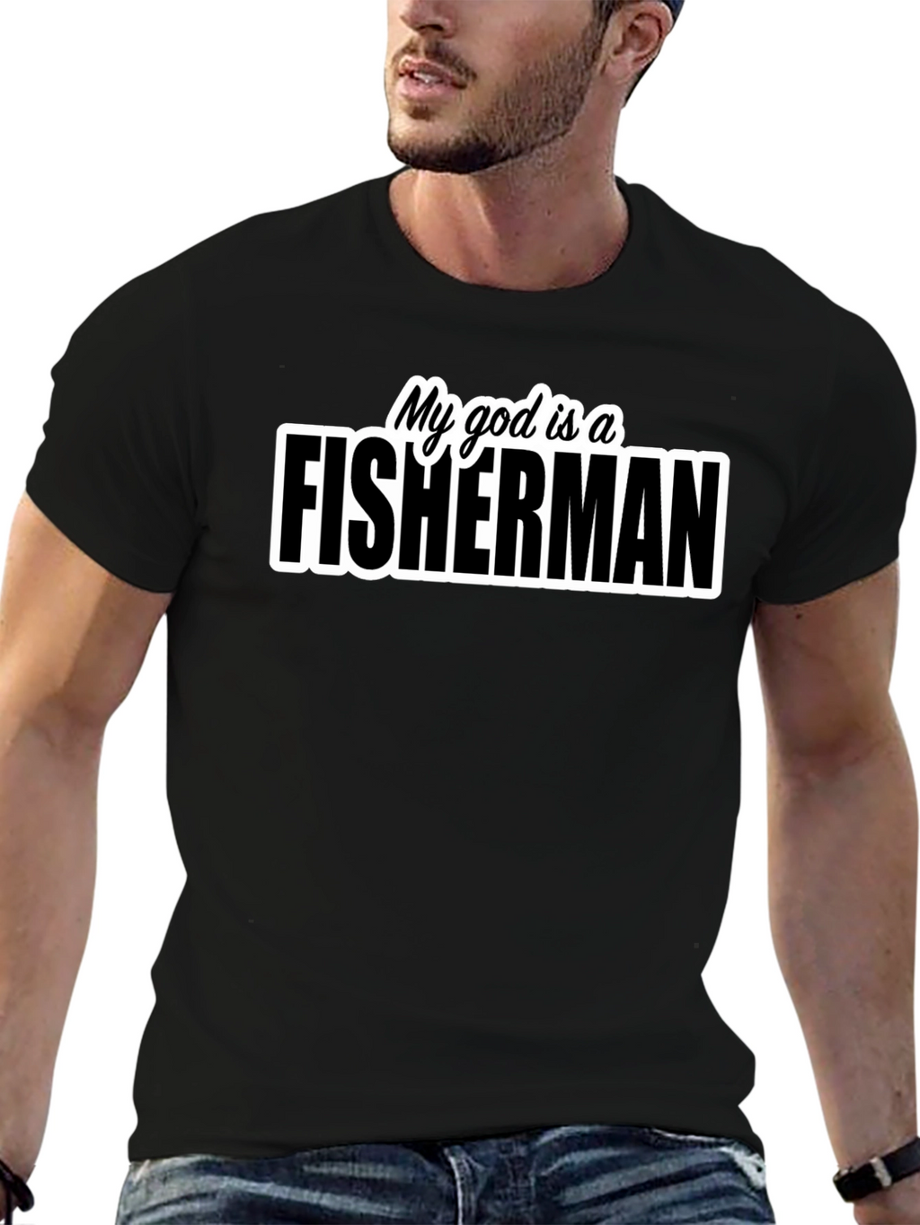 My God is a Fisherman Graphic T-Shirt