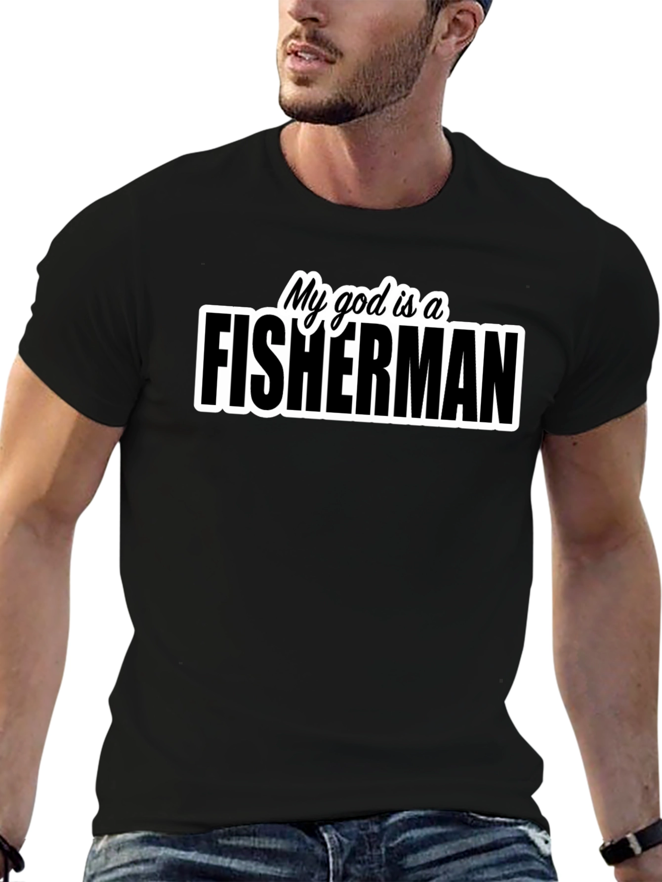 My God is a Fisherman Graphic T-Shirt
