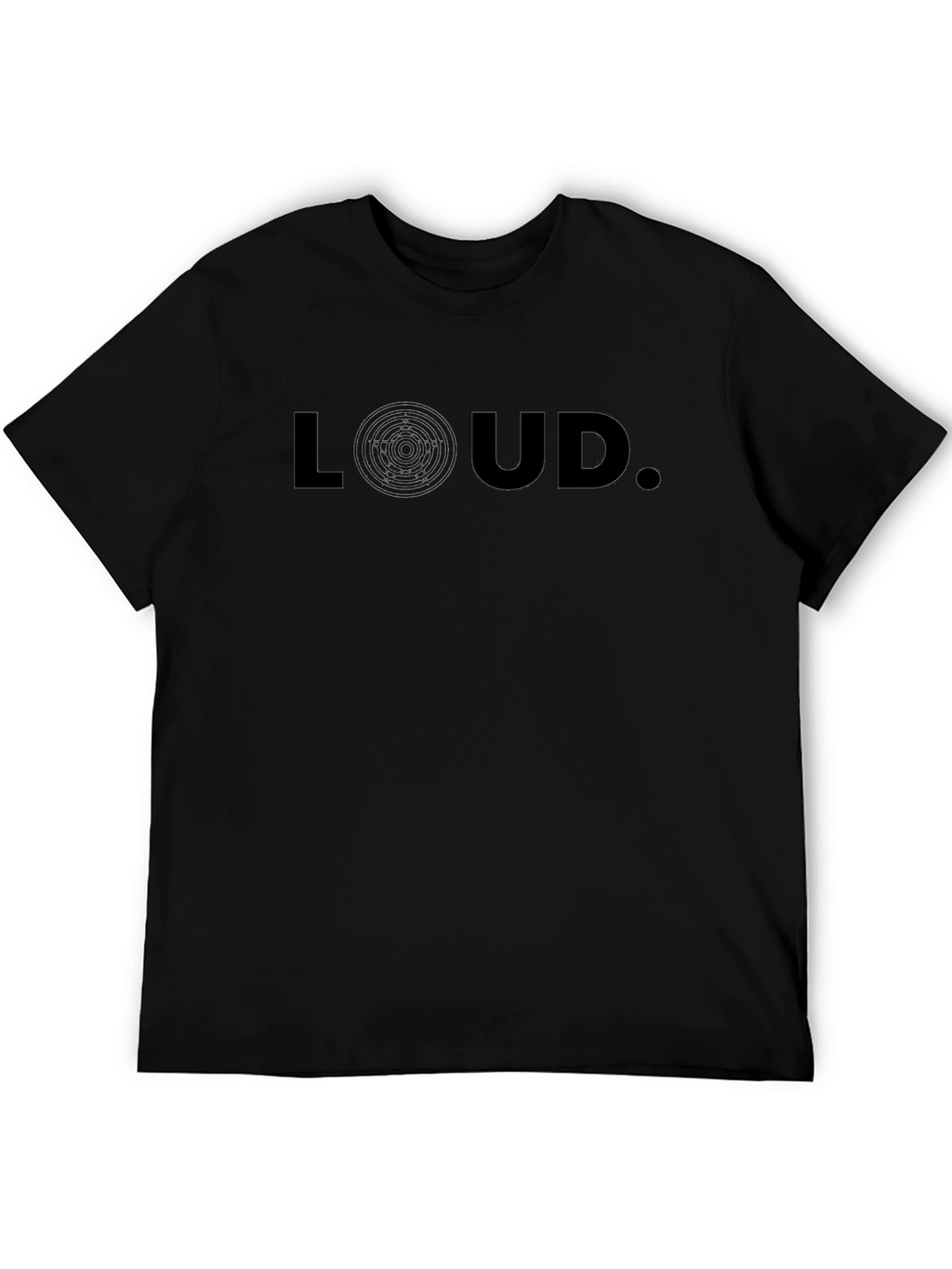 LOUD Graphic Print Black T-Shirt - Stylish & Modern