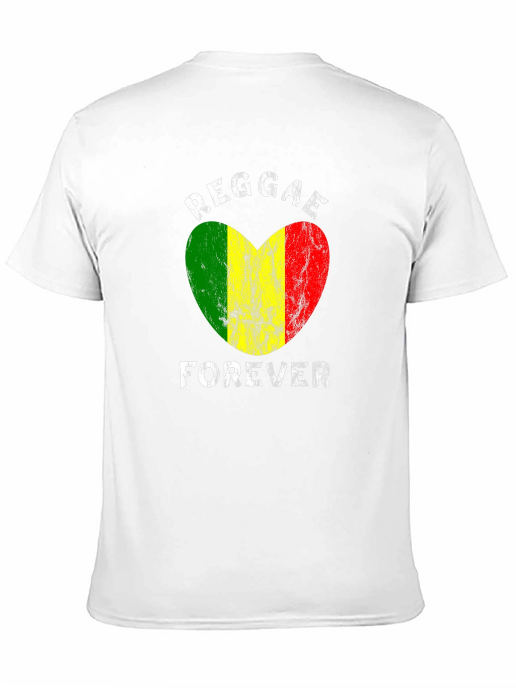 Reggae Forever Heart Graphic T-Shirt