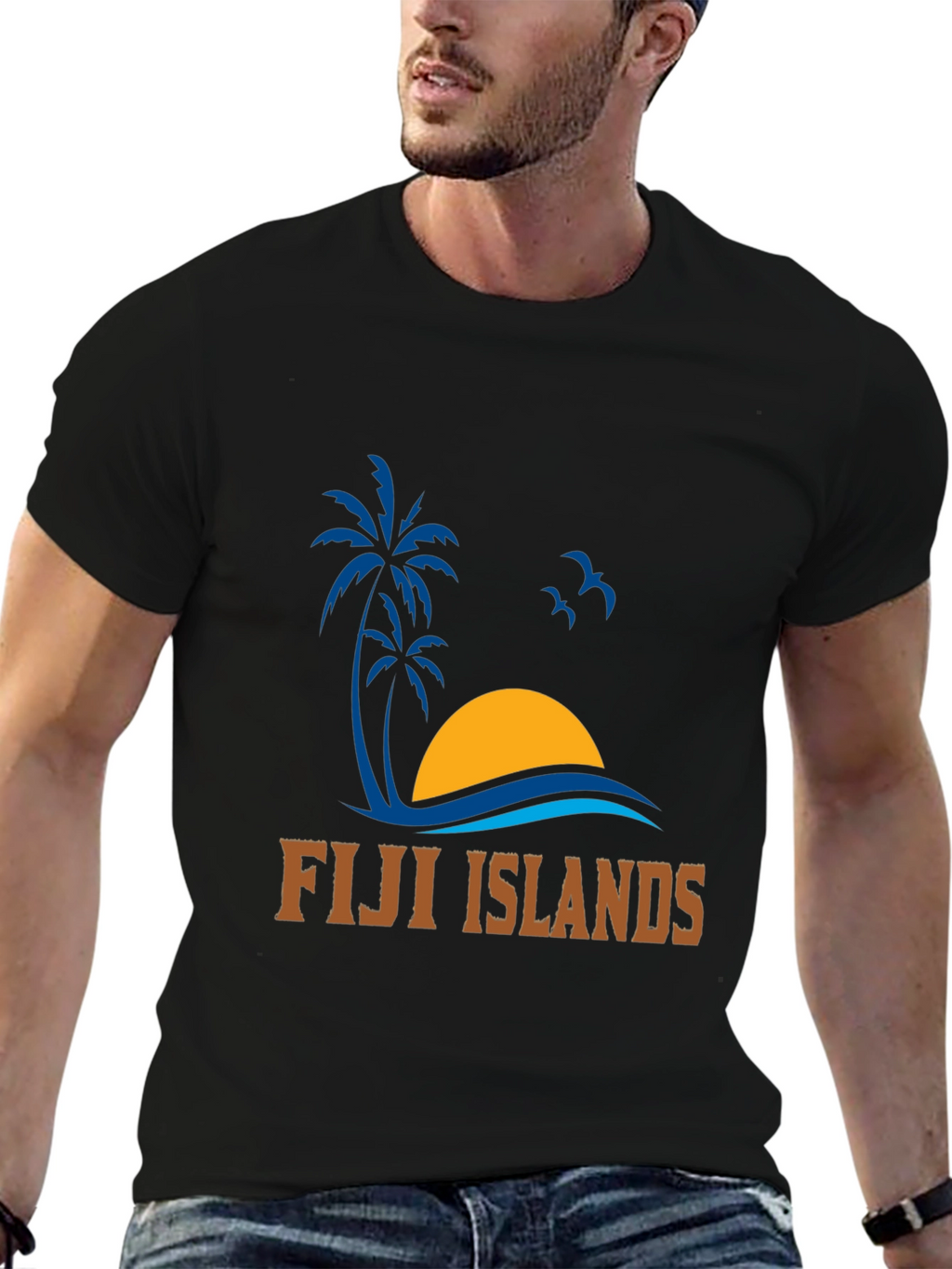 Fiji Islands Graphic Tee - Tropical Vacation T-Shirt