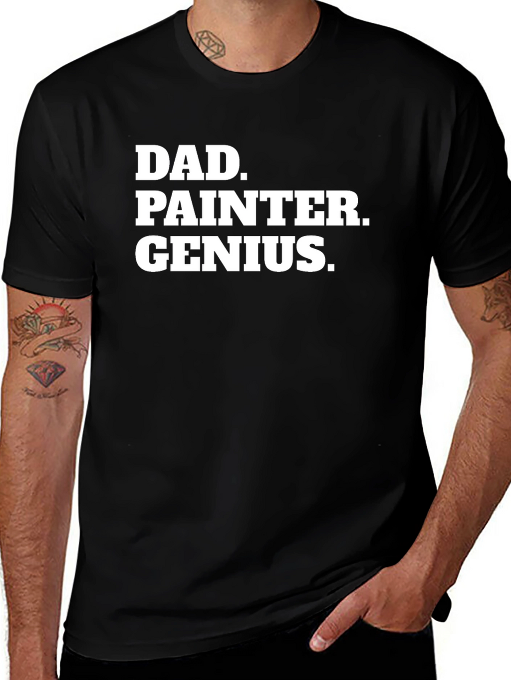 Dad Painter Genius T-Shirt - Funny Fathers Day Gift