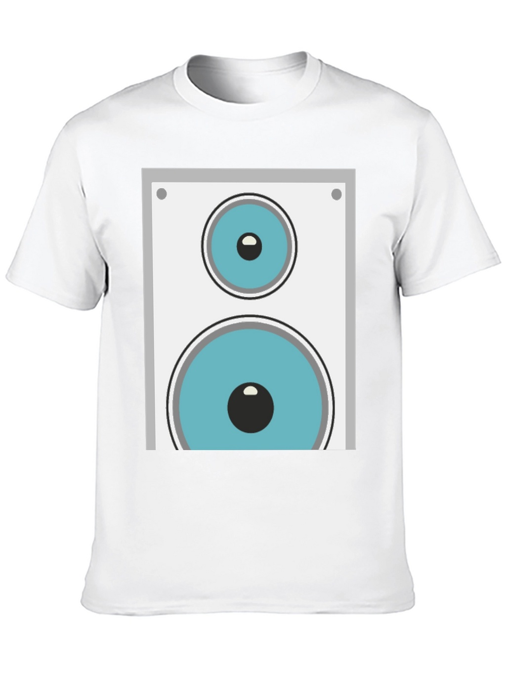 Speaker Graphic Tee - Black Cotton Blend