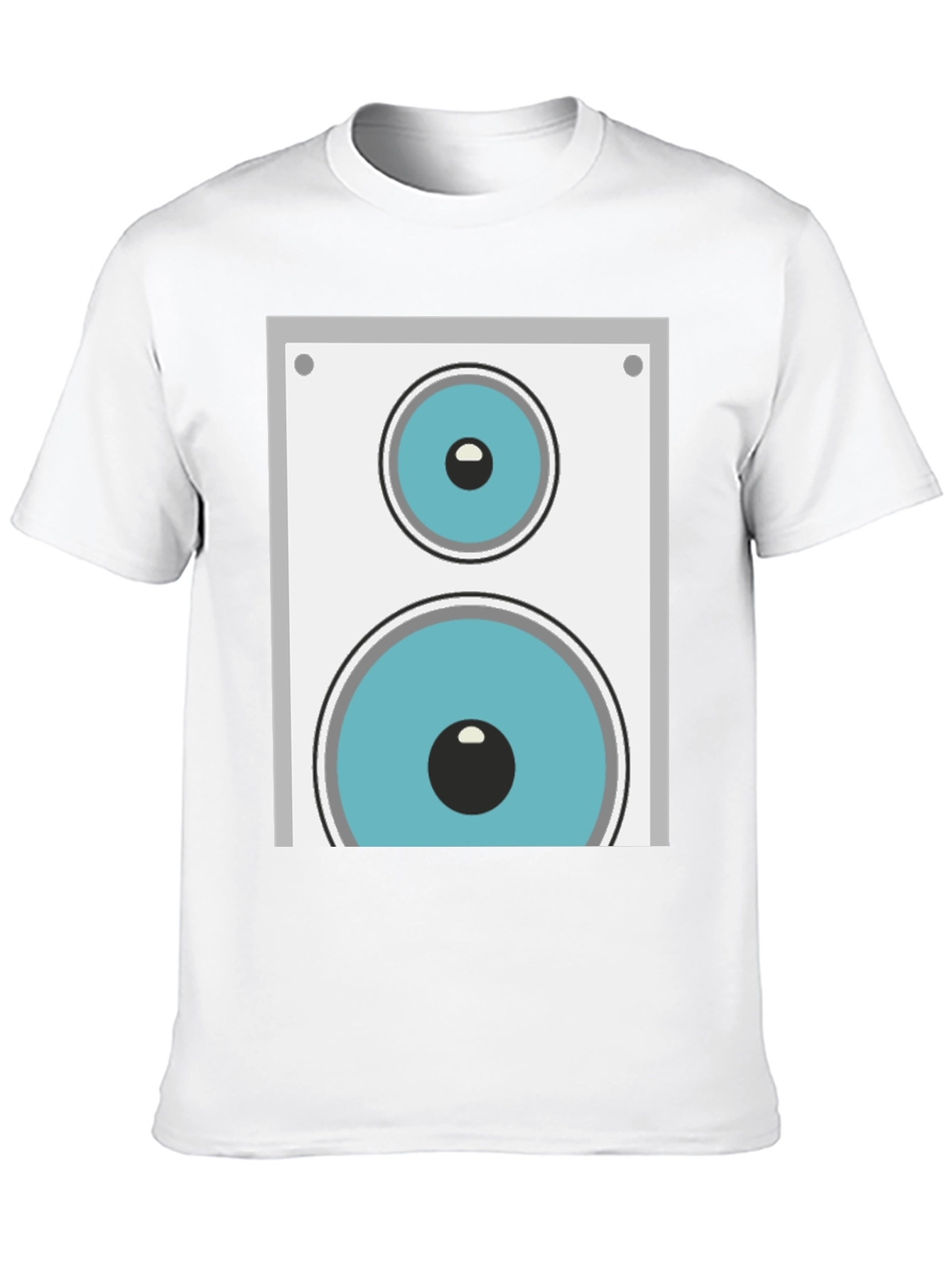 Speaker Graphic Tee - Black Cotton Blend
