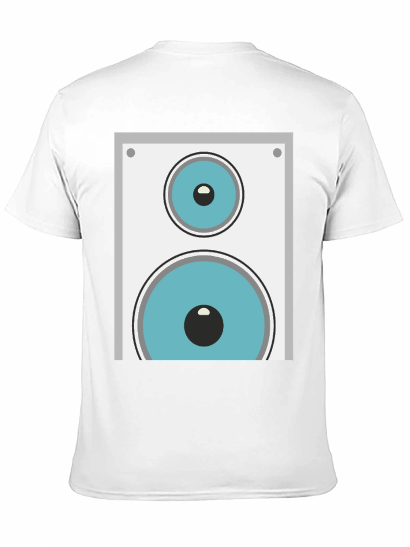 Speaker Graphic Tee - Black Cotton Blend