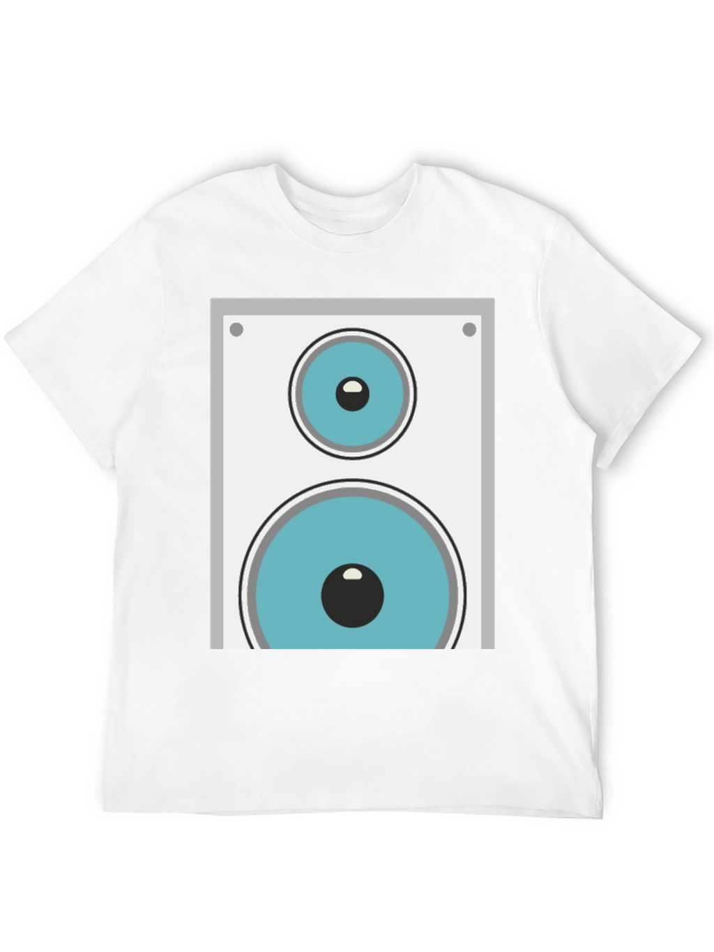 Speaker Graphic Tee - Black Cotton Blend