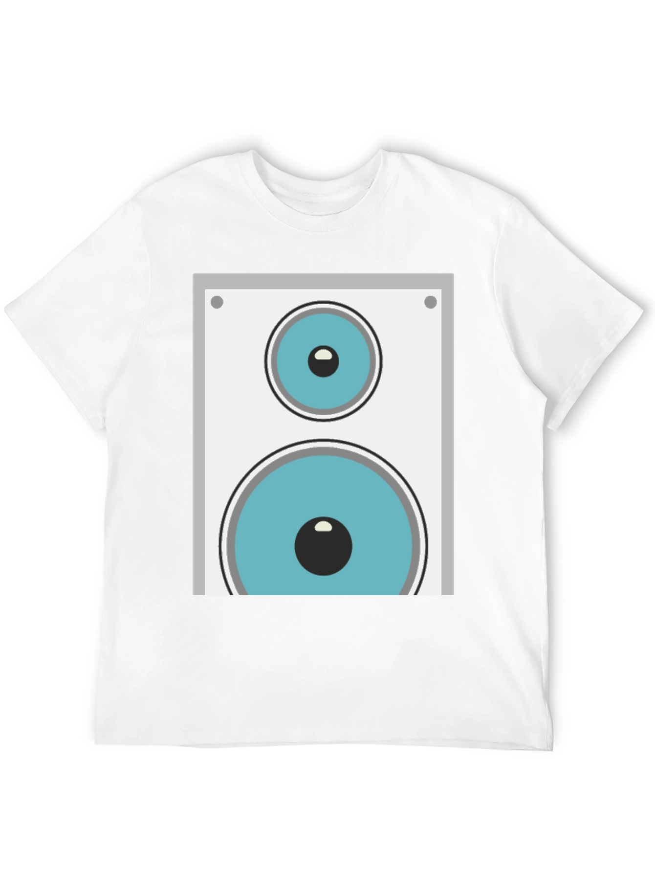 Speaker Graphic Tee - Black Cotton Blend