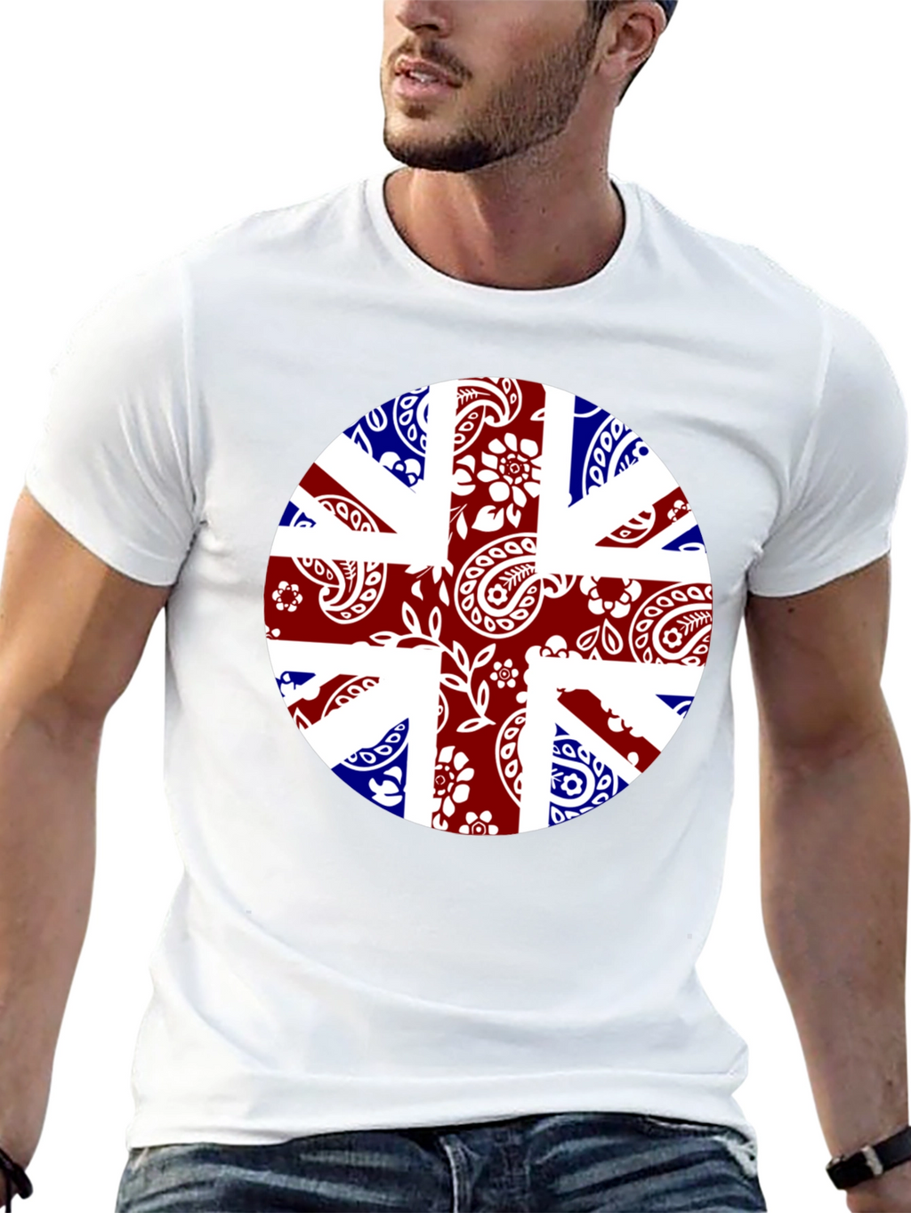 Union Jack Bandana Print T-Shirt